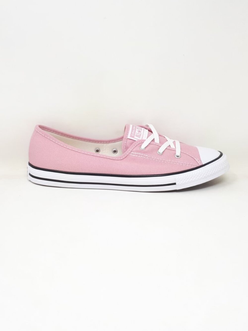Converse Chuck Taylor All Star Ballet Lace Slip On Pink Shoe Sneaker Womens NEW